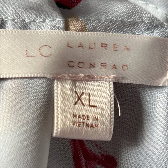 Lauren Conrad Floral Tie Back Blouse - Picture 2 of 7